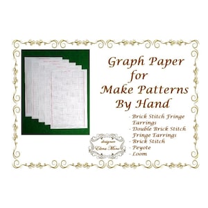 Printable Graph Paper: Brick Stitch, Peyote, Loom (PDF Pattern)