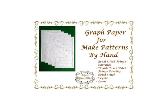 Printable Graph Paper: Brick Stitch, Peyote, Loom (PDF Pattern)