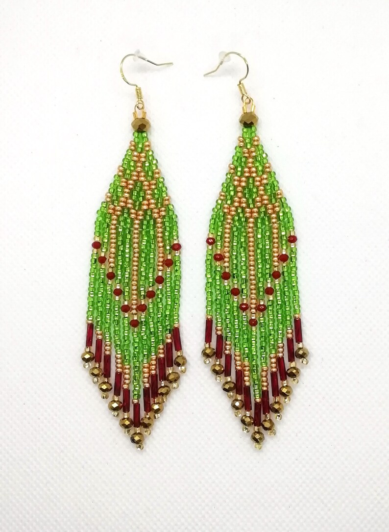 PDF Pattern and Tutorial for Double Brick Stitch Fringe Etsy