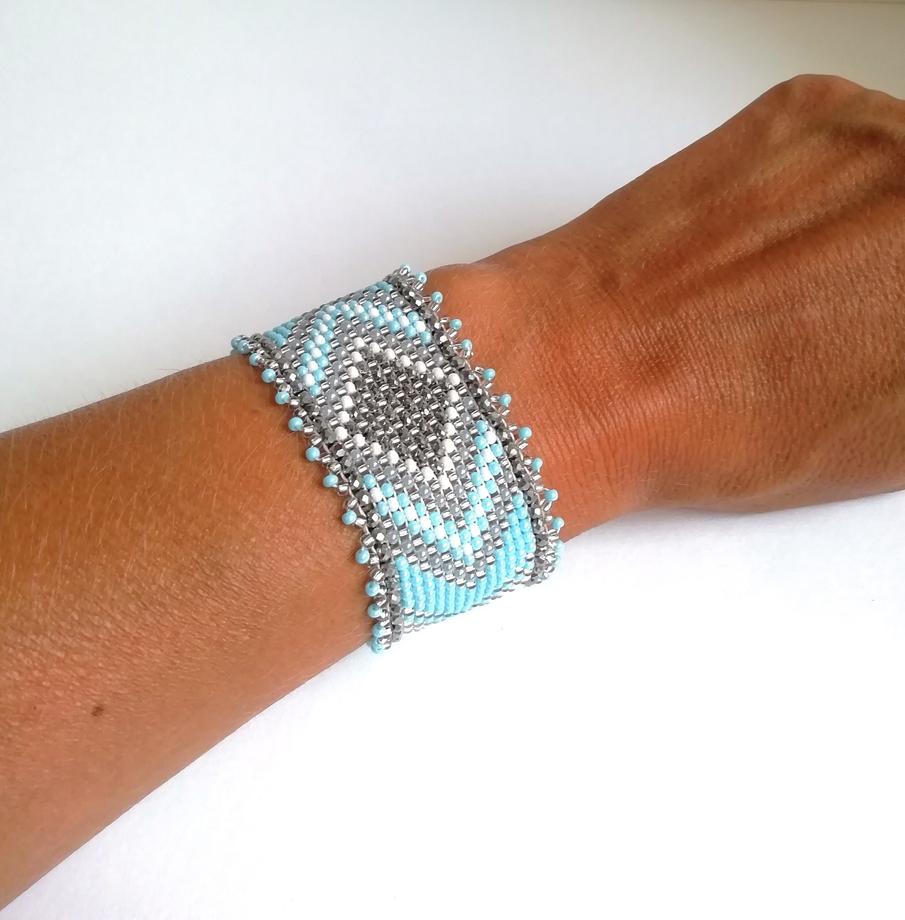 PDF Pattern Bead Loom Bracelet Sky PDF Tutorial | Etsy