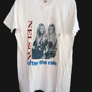 Vintage 1991 Nelson Band T-Shirt After the Rain Tour XL Screen Stars USA Rock...