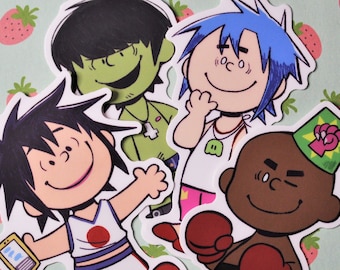 Gorillaz 3.5in matte Vinyl Stickers