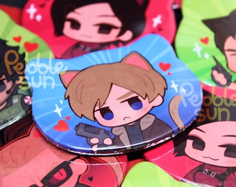 Resident Evil Cat Pinback Buttons