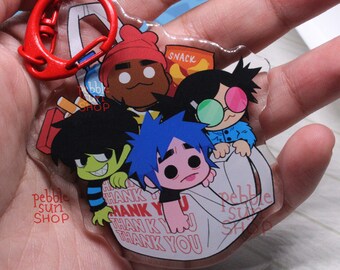 Gorillaz Humanz 8cm (~3.15 in.) Double-Sided Acrylic Keychain