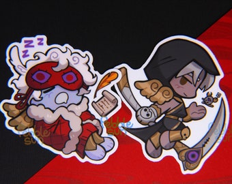 Thanatos and Hypnos | Hades | Matte Vinyl Stickers