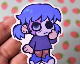 Sally Face Vinyl Sticker Matte 2.75"