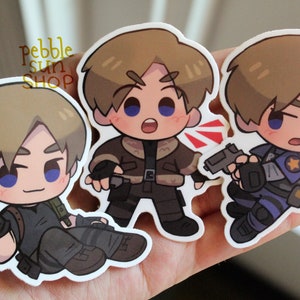 Leon Kennedy | Resident Evil | 3" Matte Vinyl Stickers