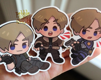 Leon Kennedy | Resident Evil | 3&quot; Matte Vinyl Stickers