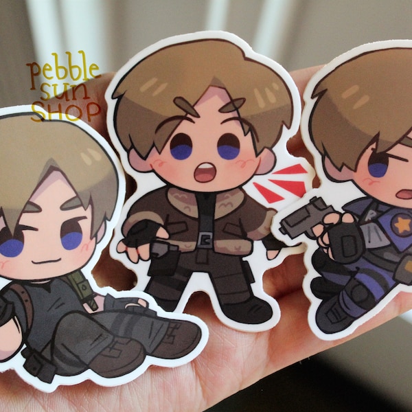 Leon Kennedy | Resident Evil | 3" Matte Vinyl Stickers