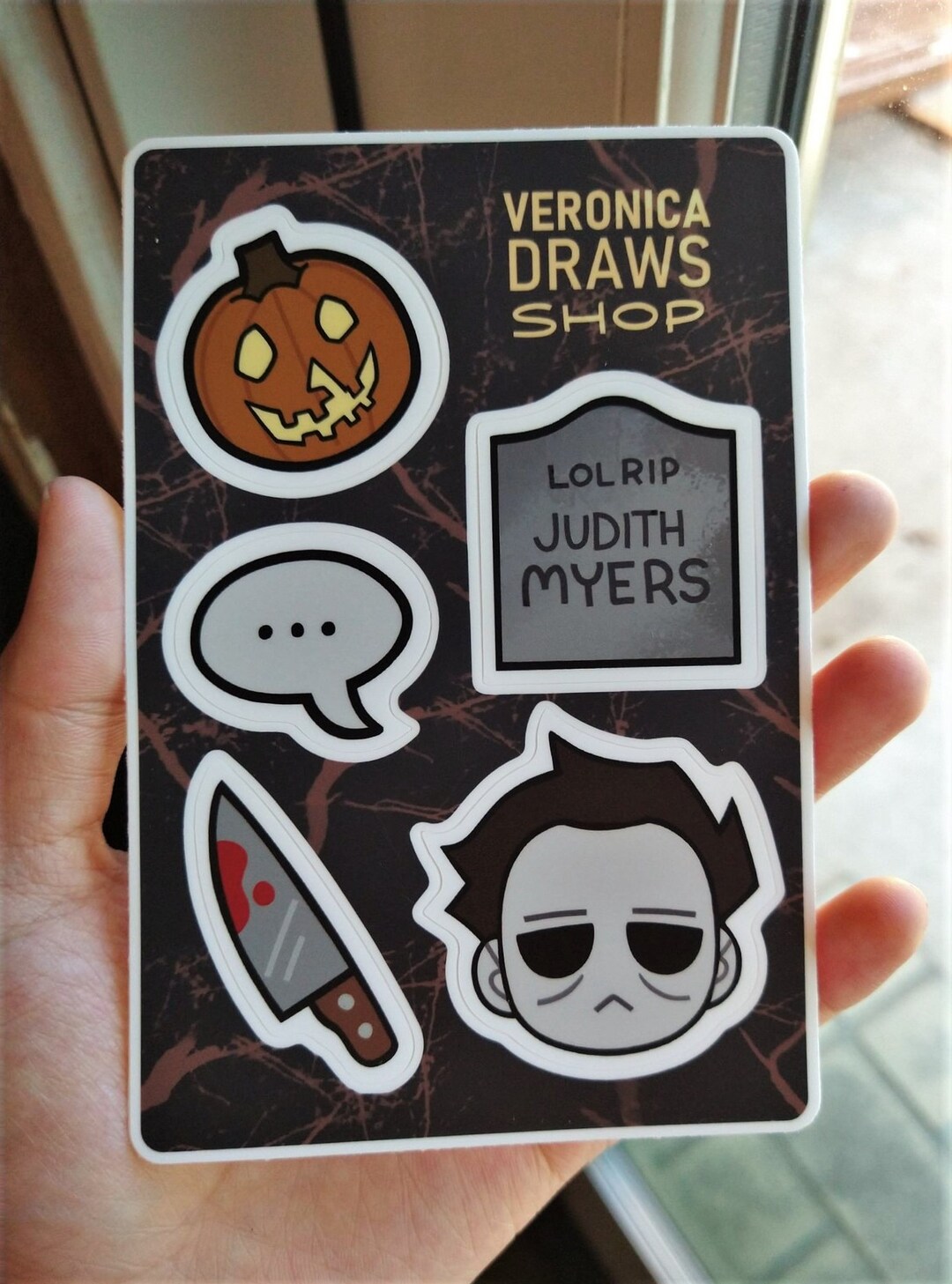 Michael Myers Vinyl Sticker Sheet - Etsy