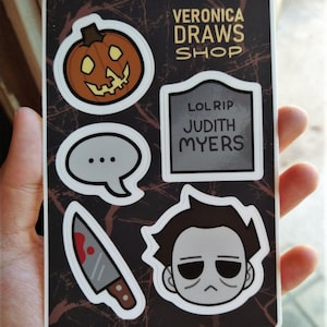 Hoja de calcomanías de vinilo de Michael Myers