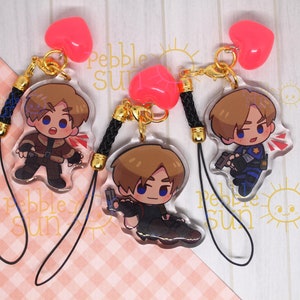 Leon Kennedy | Resident Evil | 4.5 cm Double Sided Acrylic Phone Charms