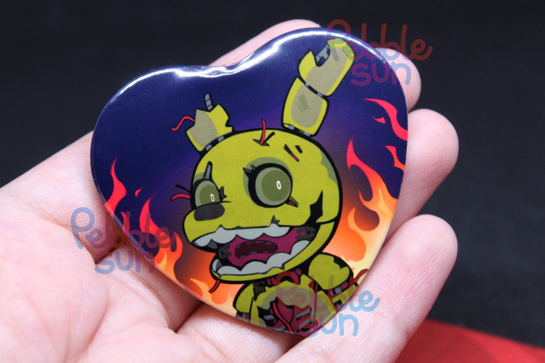 Springtrap Heart-shaped Button 2