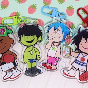 Gorillaz Pac-Man | Double-Sided Acrylic Keychains 7.5cm (~2.95 in.)