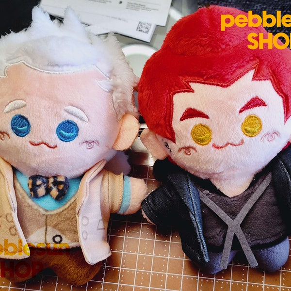 PREORDER Crowley and Aziraphale 15cm plush dolls READ DESCRIPTION