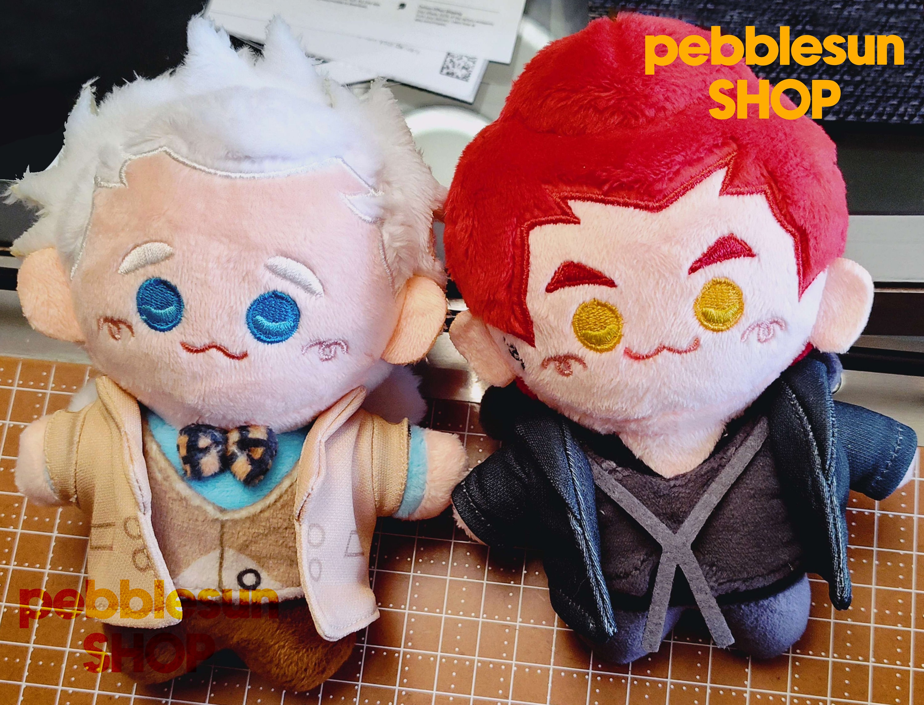 Crowley and Aziraphale 15cm Plush Dolls - Etsy