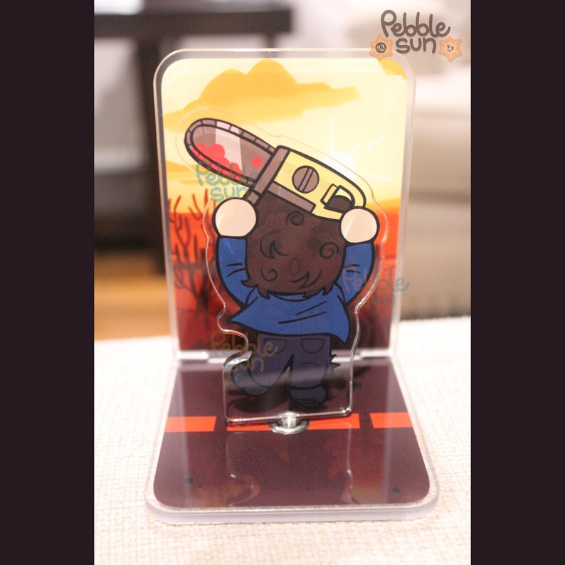 Leathrface Spinning Acrylic Stand Etsy Canada