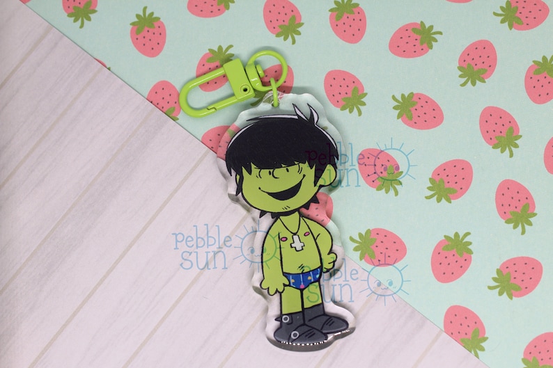 Gorillaz Pac-Man | Double-Sided Acrylic Keychains 7.5cm (~2.95 in.) image 3