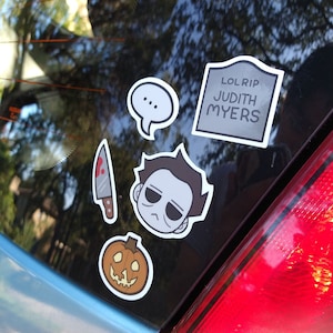 Michael Myers Vinyl Sticker Sheet - Etsy