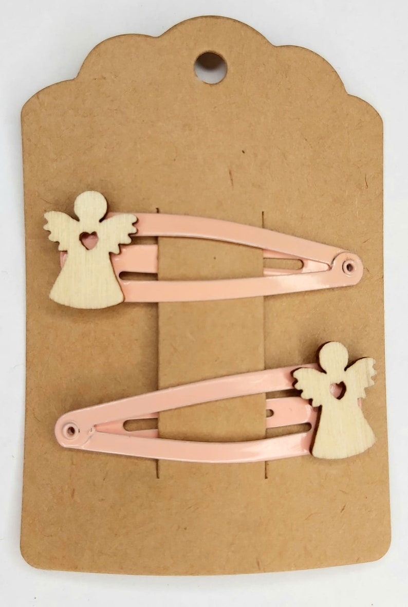 Pale Pink Angel Hair Clip pair Etsy