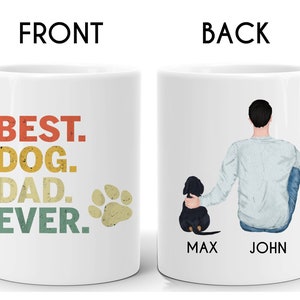 Personalized Dachshund Mug, Dachshund Dad Mug, Dachshund Lover Mug, Dachshund Dad Gift, Dachshund Owner Gift, Dachshund Coffee Mug N442