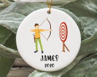 Personalized Archery Christmas Ornament, Archery Christmas Tree Ornament, Archery Ornament, Archery Gift N582
