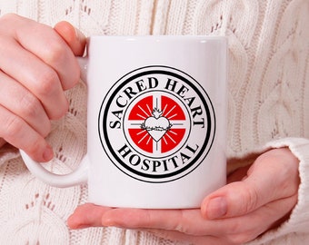 Sacred Heart Hospital Mug, Scrubs Mug, Scrubs Gift N9