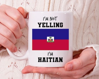 Haitian Mug, Haitian Gift Ideas, Haiti Gift, Gifts from Haiti, Haitian Coffee Mug, Haitian Cup N366