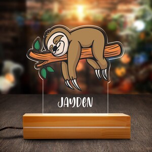 Sleepy sloth led light deals