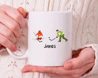 Personalized Ice Hockey Mug, Ice Hockey Gift, Ice Hockey Cup, Ice Hockey Christmas Gifts N606
