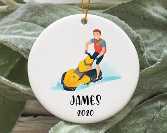 Adorno de Navidad personalizado de Jet Ski, Adorno de árbol de Navidad de Jet Ski, Adorno de Jet Ski, Regalo de Jet Ski N596