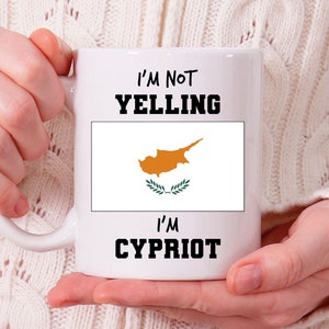 Cypriot Mug, Cypriot Gift Ideas, Cyprus Gift, Gifts from Cyprus, Cypriot Coffee Mug, Cypriot Cup N412