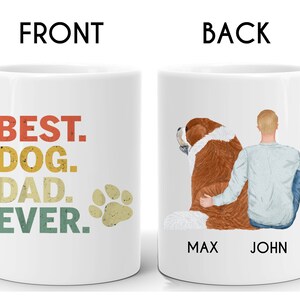 Personalisierte Sankt Bernhard Becher, St. Bernard Papa Becher, St Bernard Liebhaber Becher, St Bernard Papa Geschenk, St Bernard Besitzer Geschenk, Sankt Bernard Tasse N356