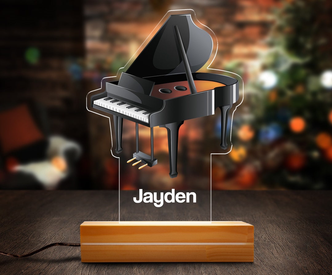 Personalized Piano Night Light, Piano Gift Ideas, Gift for Piano