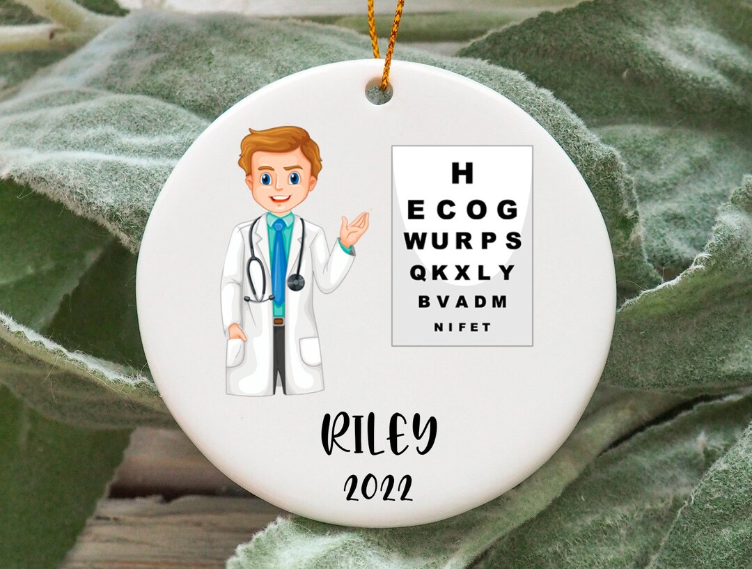Personalized Optometrist Christmas Ornament, Custom Optometrist Gift