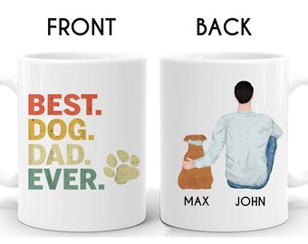 Personalized English Bulldog Mug, English Bulldog Dad Mug, English Bulldog Lover Mug, English Bulldog Dad Gift N443