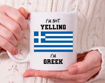 Greek Mug, Greek Gift Ideas, Greece Gift, Gifts from Greece, Greek Coffee Mug, Greek Cup N389