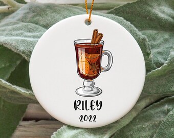Personalized Mulled Wine Christmas Ornament, Custom Mulled Wine Gift Idea, Mulled Wine Ornament, Mulled Wine Present N1007