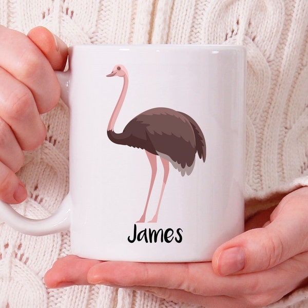 Personalized Ostrich Mug, Ostrich Gift, Ostrich Cup, Ostrich Christmas Gifts N608