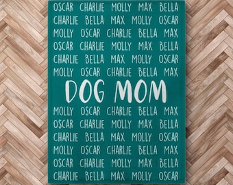 Hond Moeder Deken, Hond Minnaar Gift, Hond Moeder Cadeau, Gepersonaliseerde Dekens Voor Hond Lover, Hond Moeder Gift, Aangepaste Hond Moeder Gooi Deken