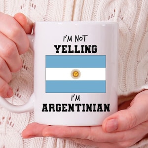 Taza argentina, ideas de regalo argentina, regalo de Argentina, regalos de Argentina, taza de café argentino, copa argentina N371
