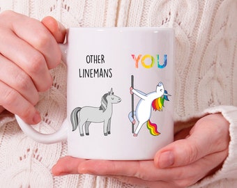 Lineman Mug, Presents for Lineman, Lineman Cup, Lineman Retirement Gifts N34