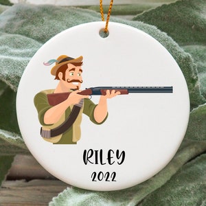 Personalizowana ozdoba świąteczna Hunter, Pomysł na spersonalizowany prezent Hunter, Ozdoba Hunter, Prezent Hunter, Ozdoba choinkowa Hunter N797