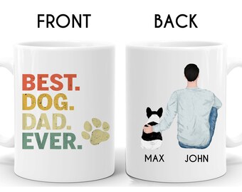 Personalized French Bulldog Mug, French Bulldog Dad Mug, French Bulldog Lover Mug, French Bulldog Dad Gift, French Bulldog Owner Gift N444