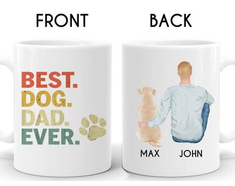 Personalized Labrador Retriever Mug, Labrador Dad Mug, Labrador Lover Mug, Labrador Dad Gift, Gift For Labrador Dad, Yellow Lab Mug N350