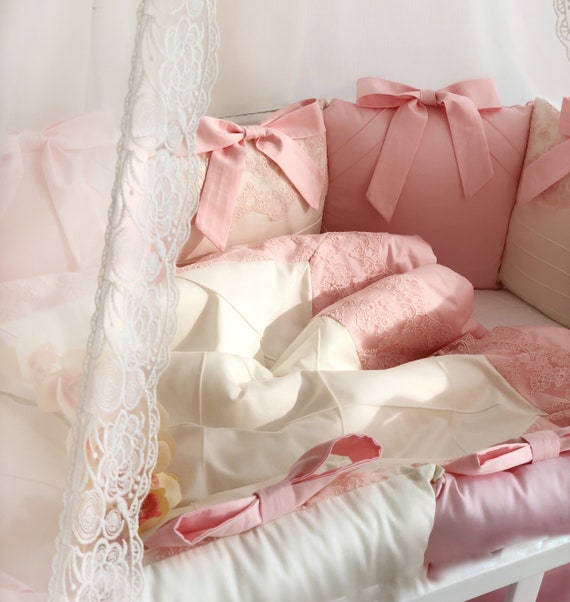 baby girl cot bumper