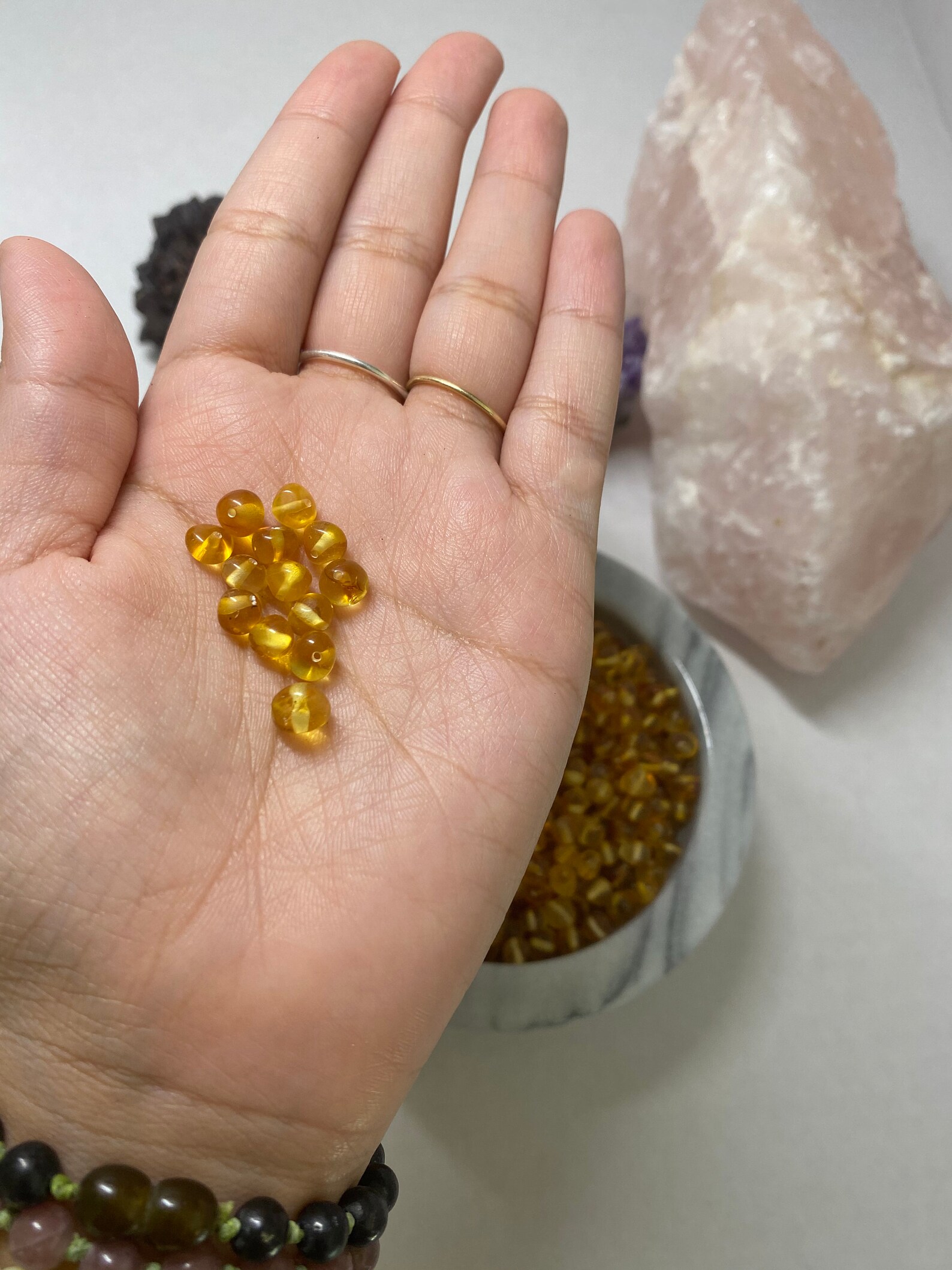 10 Grams of Polished Honey Baroque Baltic Amber Beads Baltic Etsy