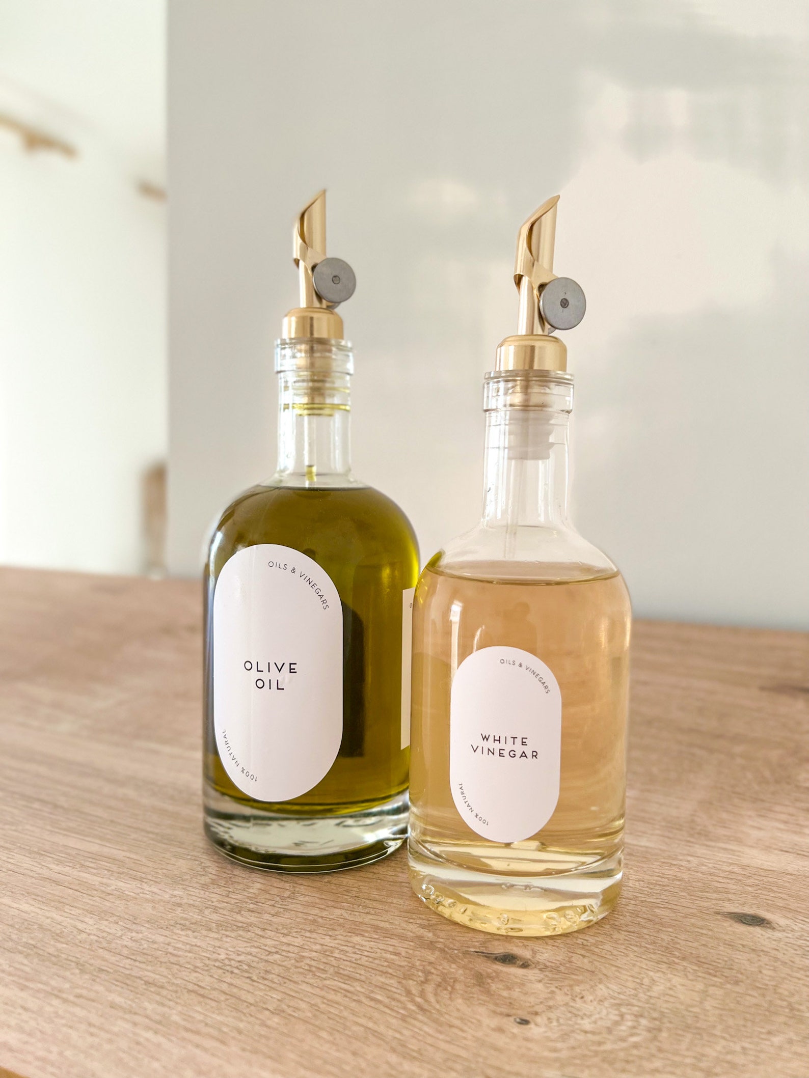Glass Bottles Olive Oil/vinegar Pourer Storage Bottle 350ml , 500ml and ...