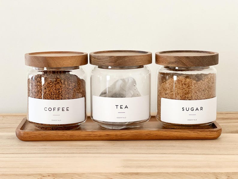 tea coffee and sugar jars