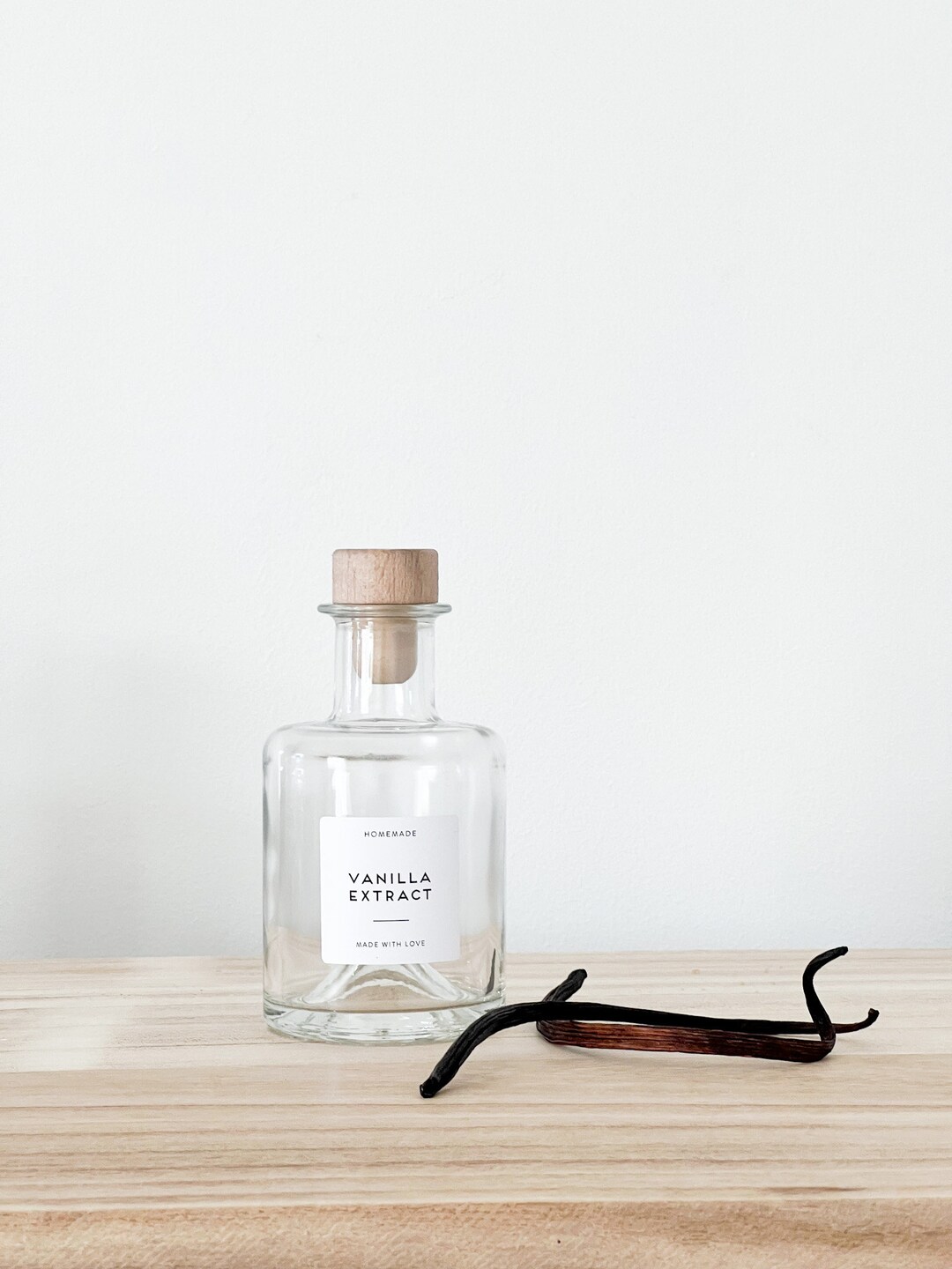 DIY Vanilla Extract Bottles 250ml With Personalised Waterproof